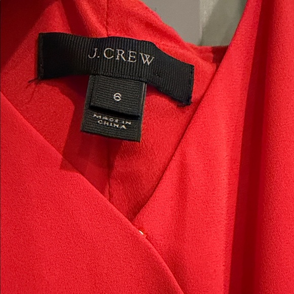 J Crew Red Ruffle Dress - Picture 3 of 3